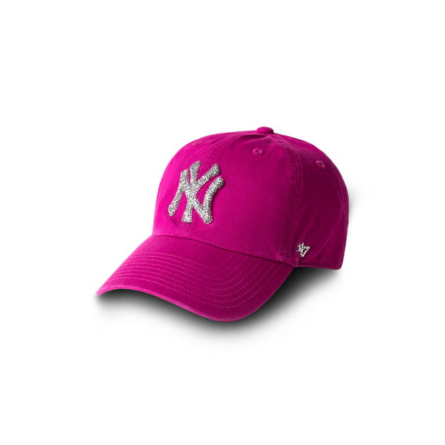 Bling New York Yankees Hat - Fuschia – Americano Crystals