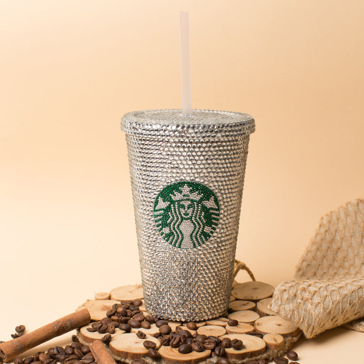 Starbucks Water Bottle Custom Crystallized STARBUCKS Reusable Bling Water  Bottle With Swarovski Crystals